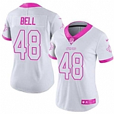 Women Nike Saints 48 Vonn Bell White Pink Fashion Rush Limited Jersey Dzhi,baseball caps,new era cap wholesale,wholesale hats